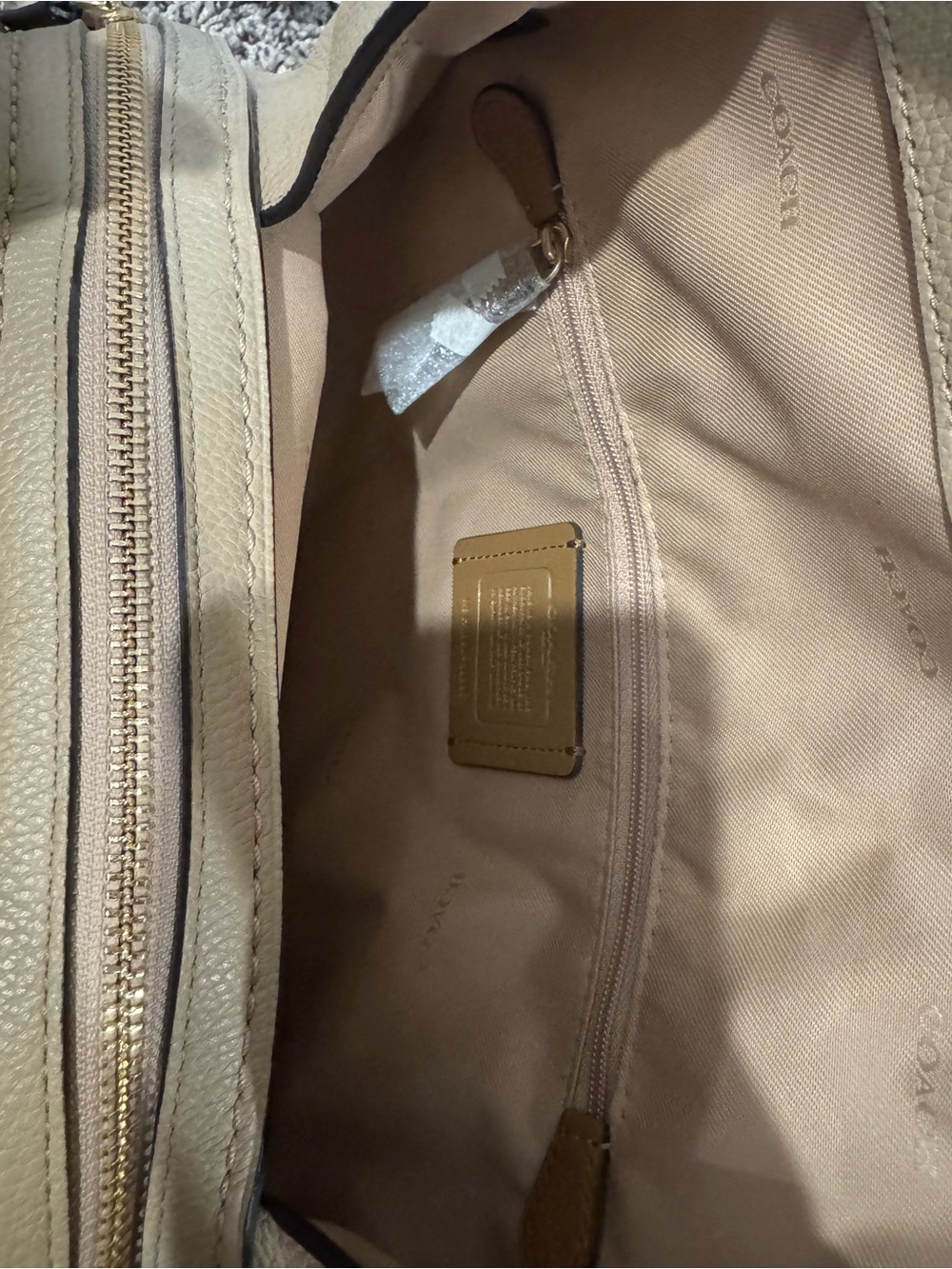 Coach Legacy Jacquard Canvas Edie 31 Shoulder Bag - Beechwood Gold - Picture 6 of 13